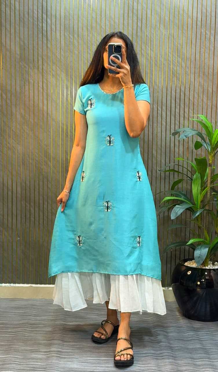 Vichitra Silk Kurti