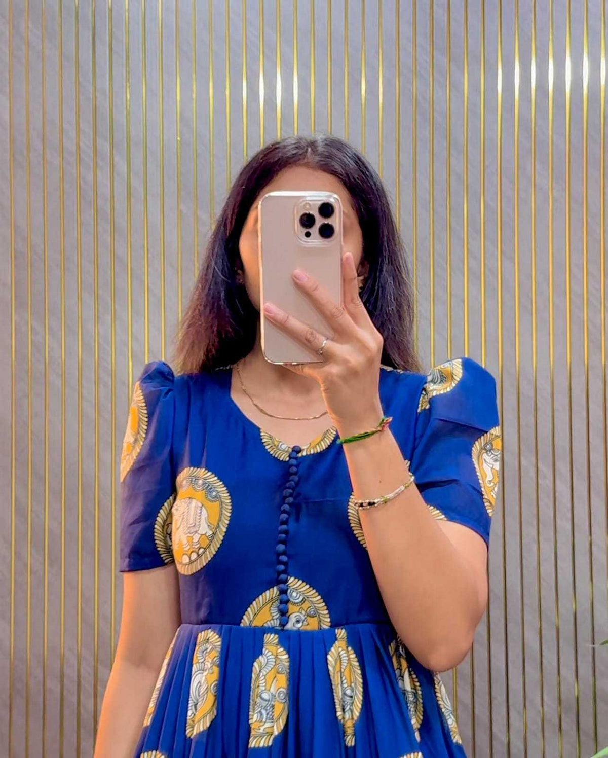 Cotton Cambric Printed Gown