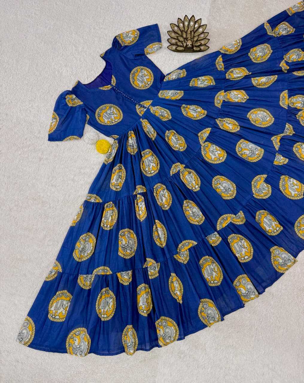 Cotton Cambric Printed Gown