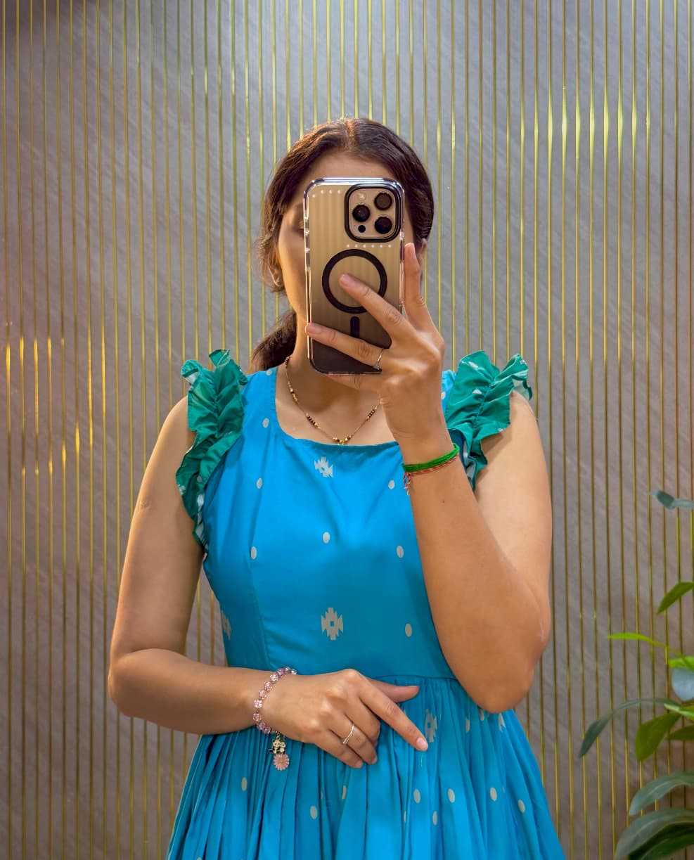 Cotton Printed Gown