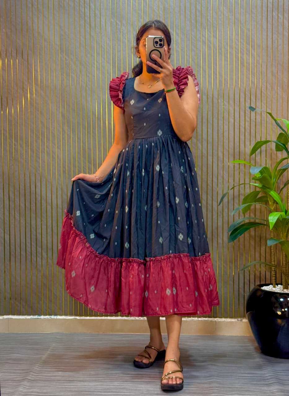 Cotton Printed Gown