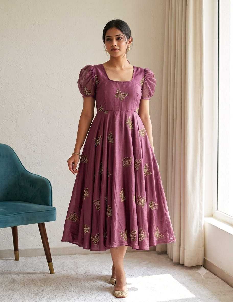 Rangoli Silk Party Wear Gown
