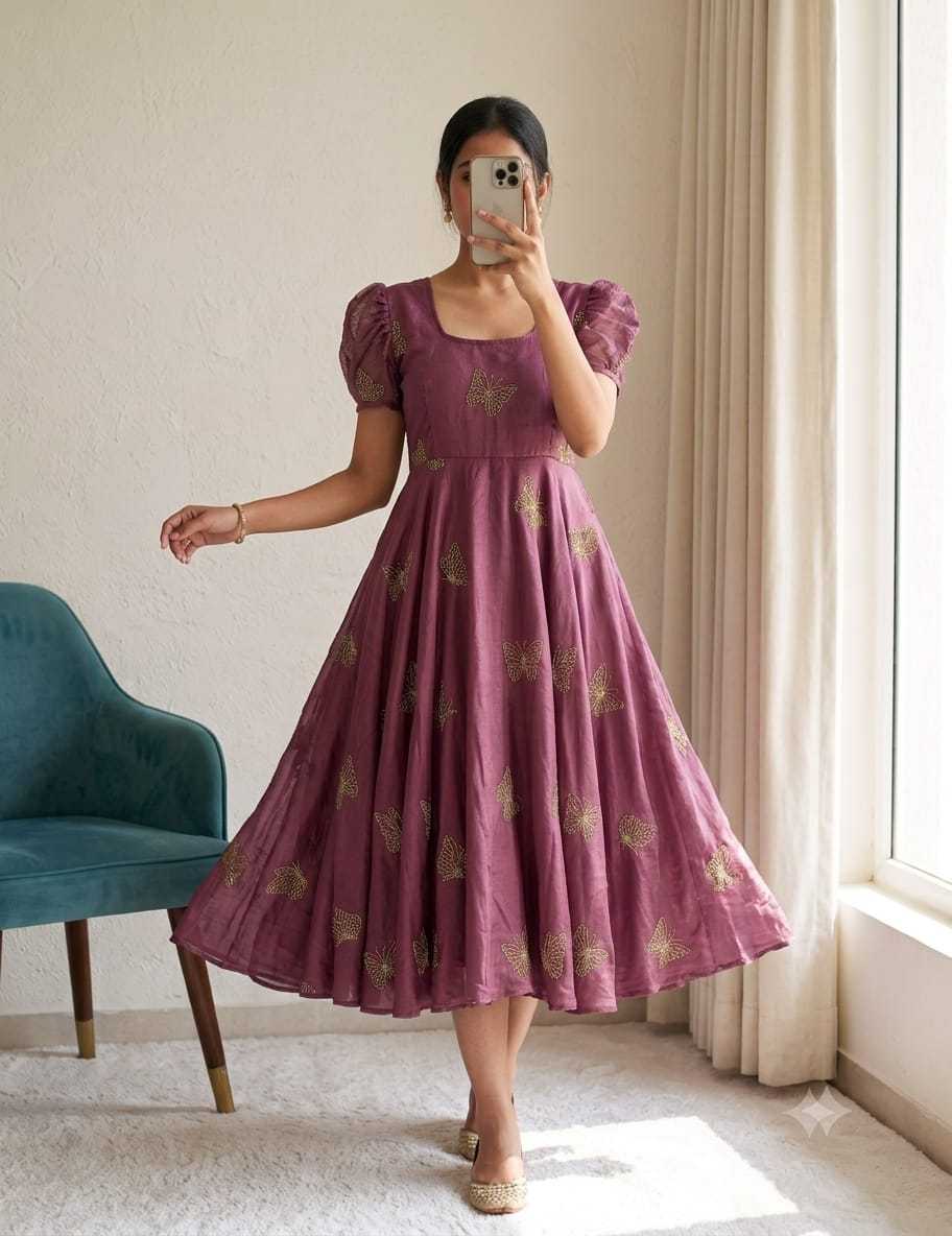 Rangoli Silk Party Wear Gown