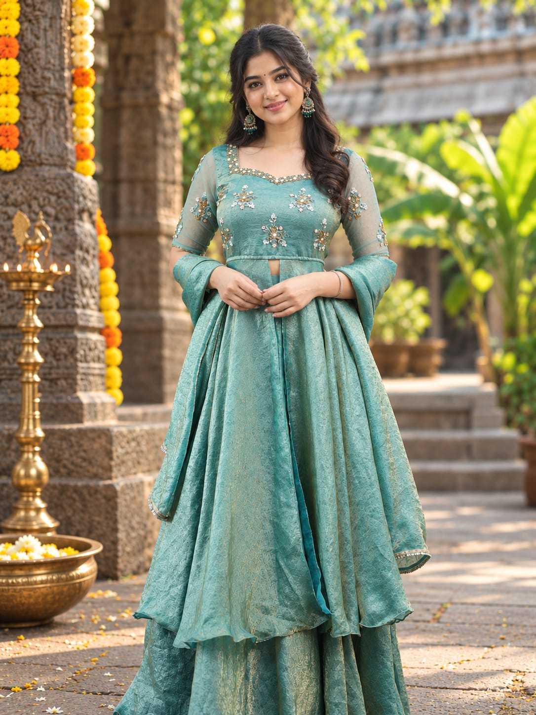 Space Silk Designer Lehenga