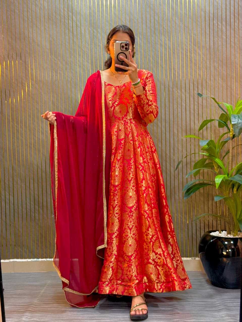 Premium Silk Anarkali Gown