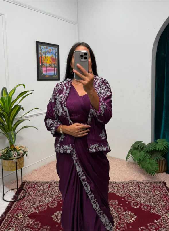 Chinon Party Wear Saree