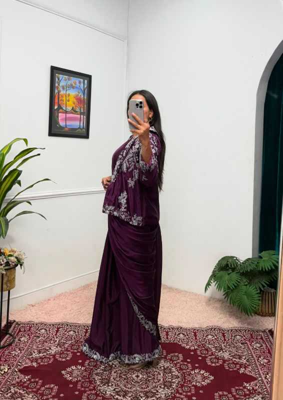 Chinon Party Wear Saree