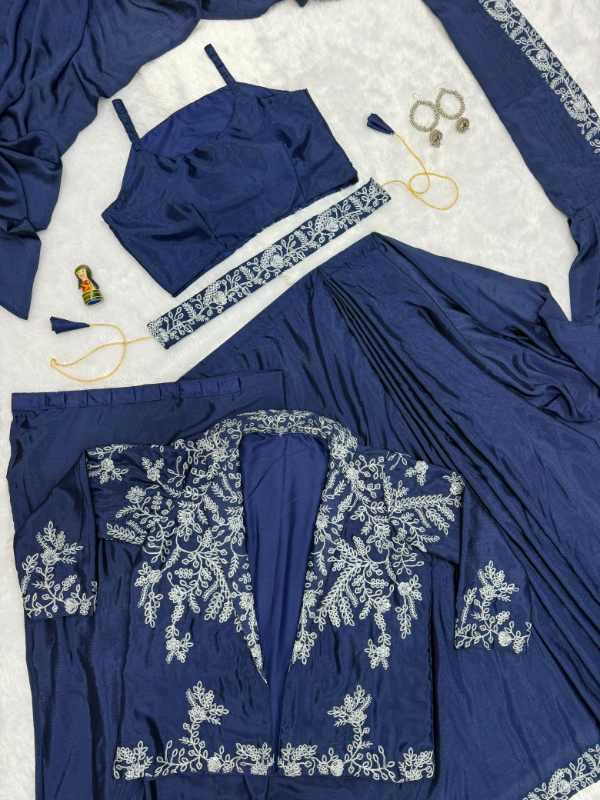 Chinon Party Wear Saree