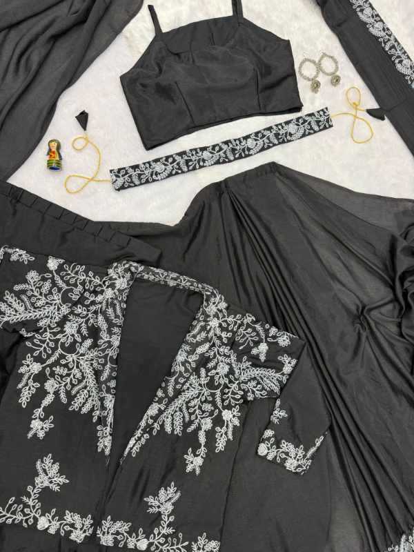 Chinon Party Wear Saree