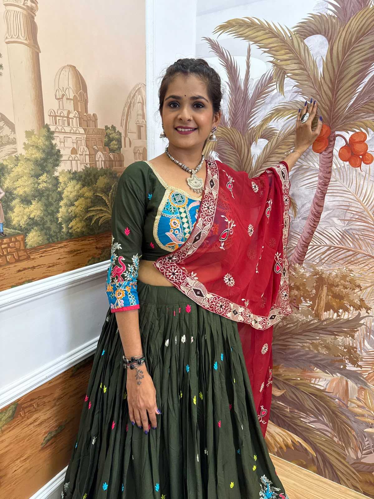 Rayon Embroidered Lehenga