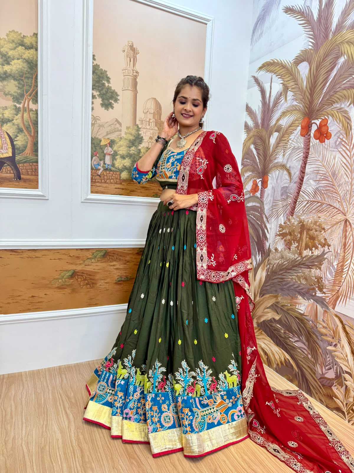 Rayon Embroidered Lehenga