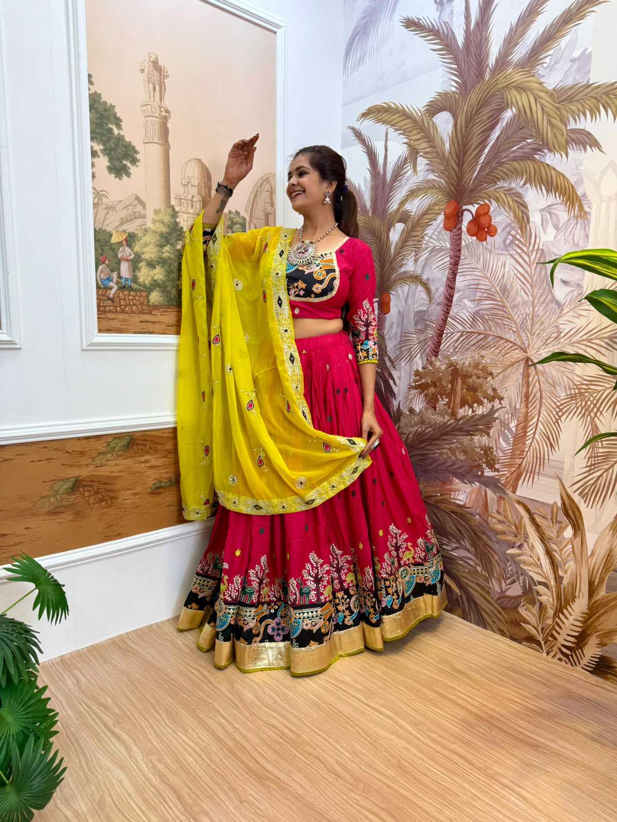Rayon Embroidered Lehenga