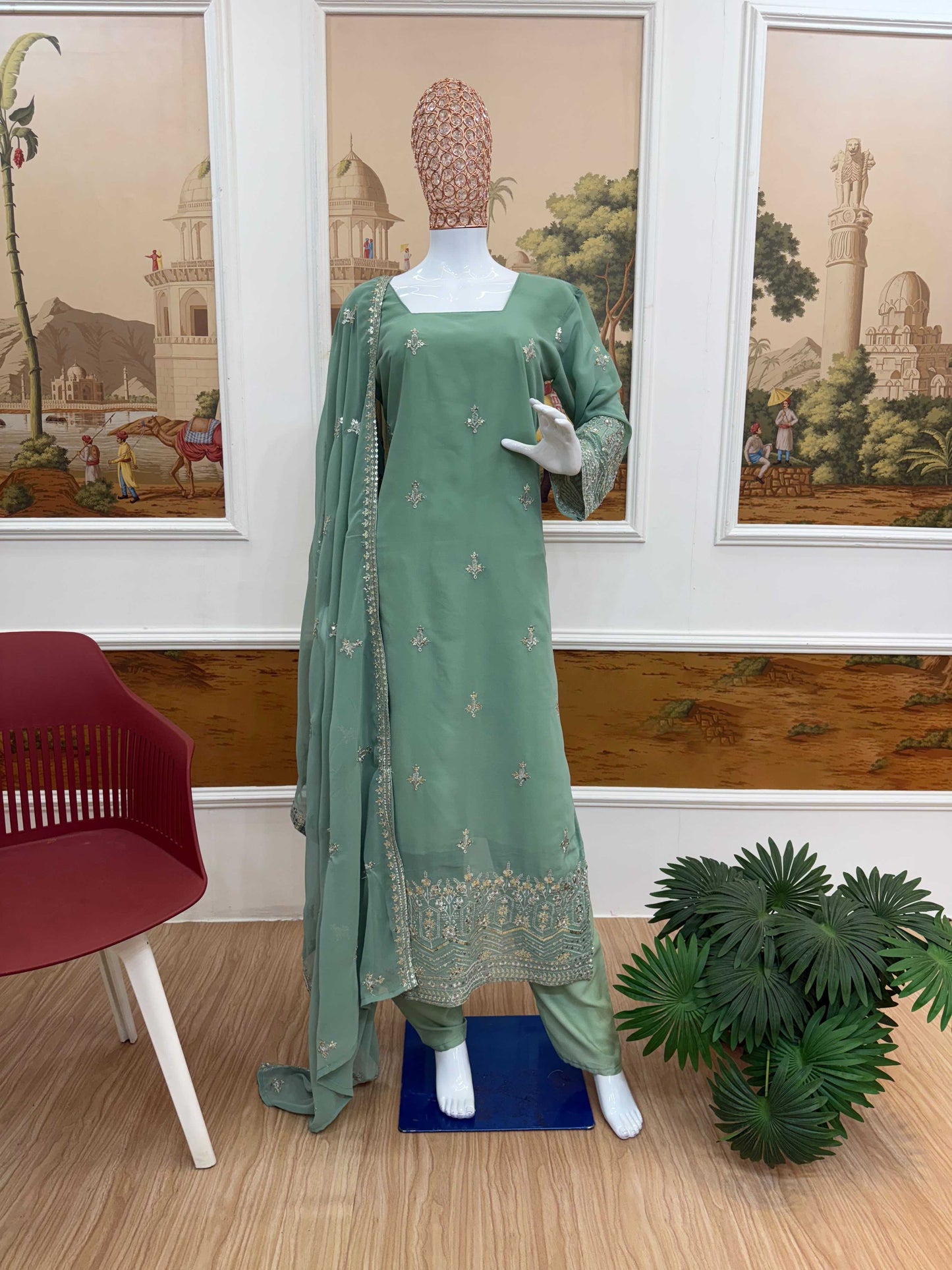 Faux Georgette Designer Kurti
