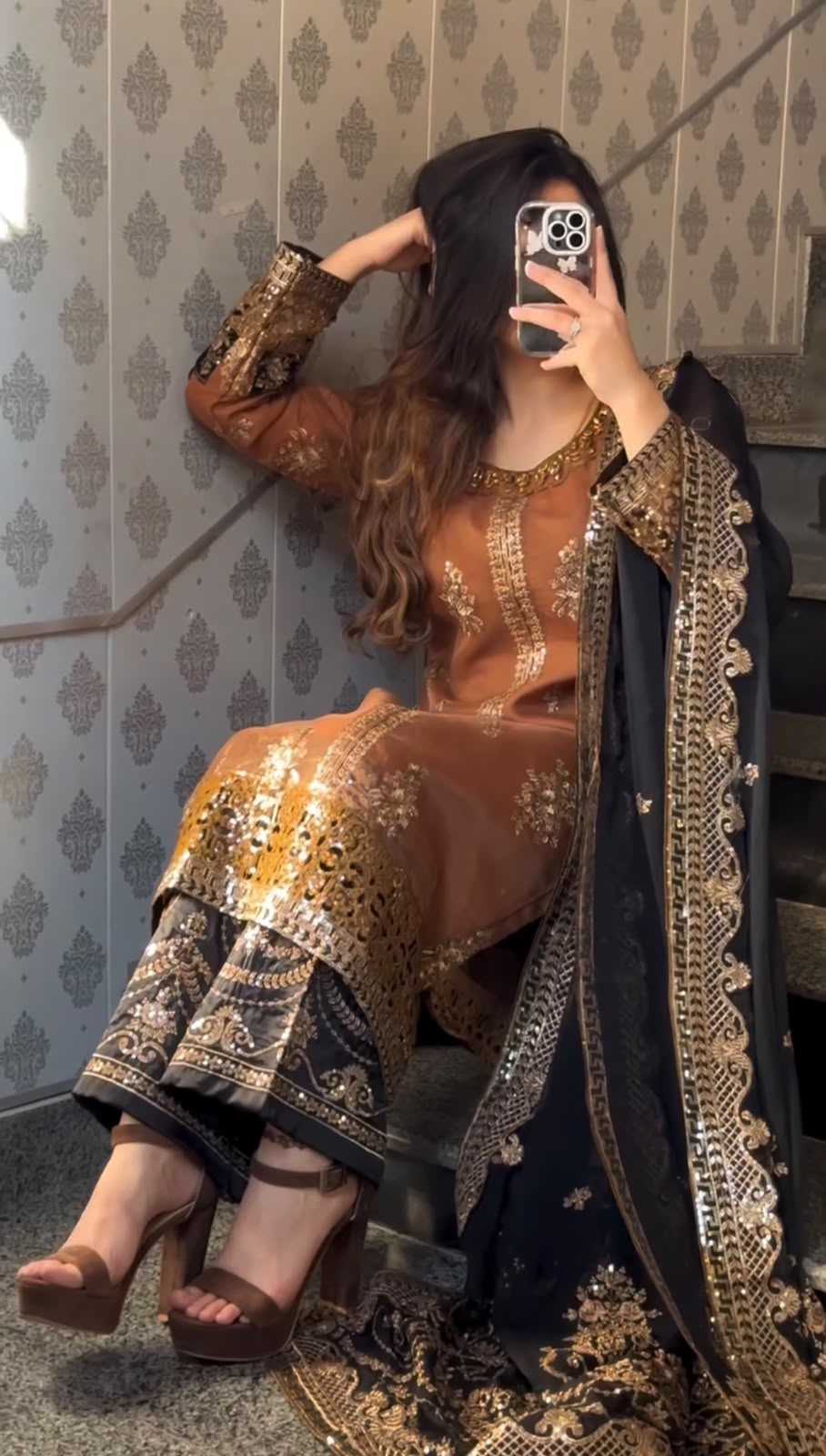 Faux Georgette Festive Kurti
