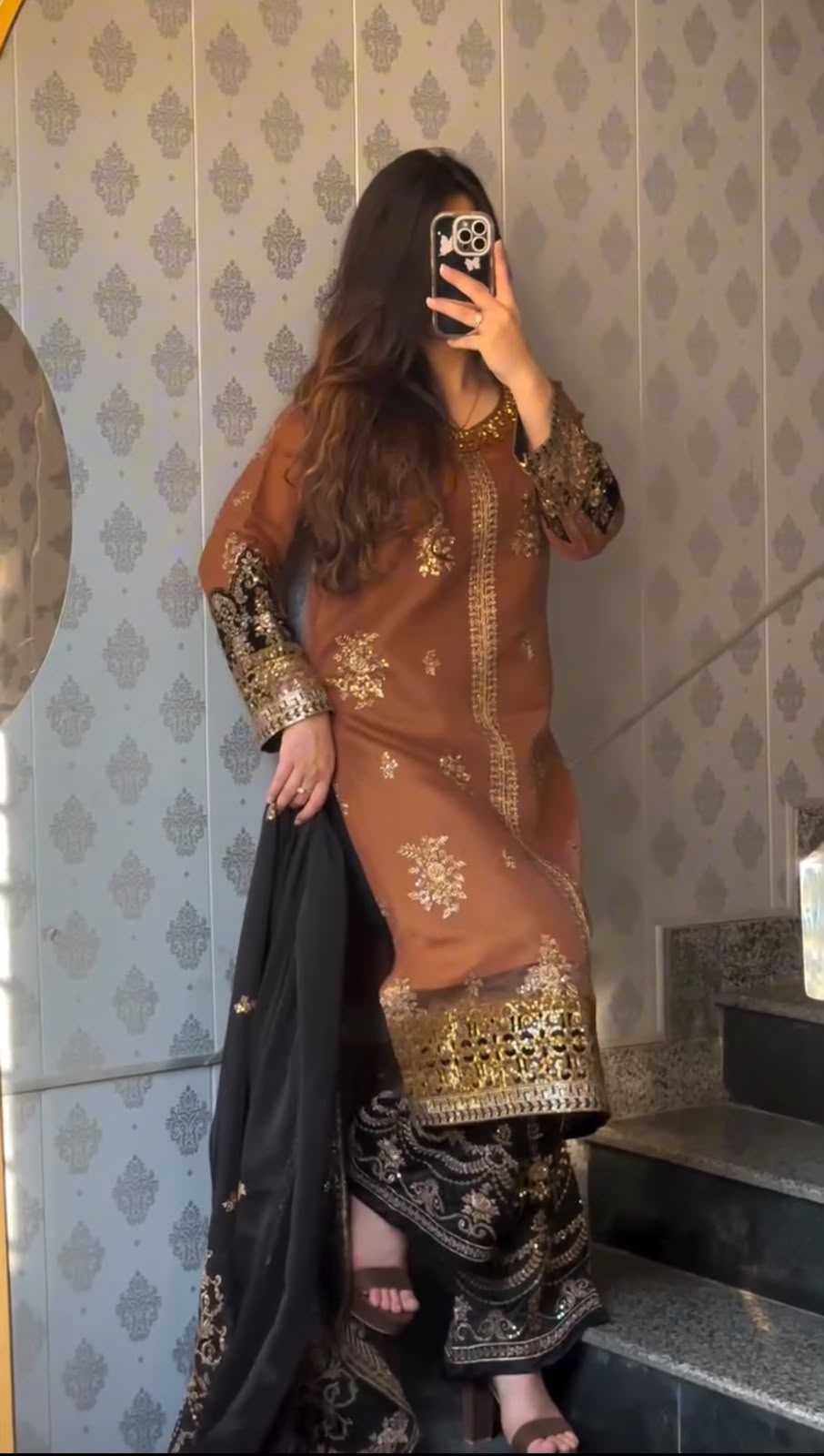 Faux Georgette Festive Kurti