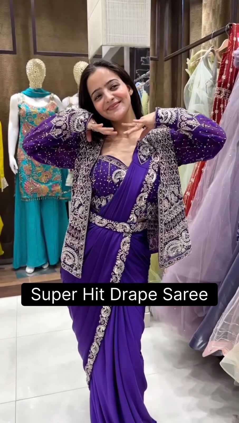 Rangoli Silk Designer Saree in Blue