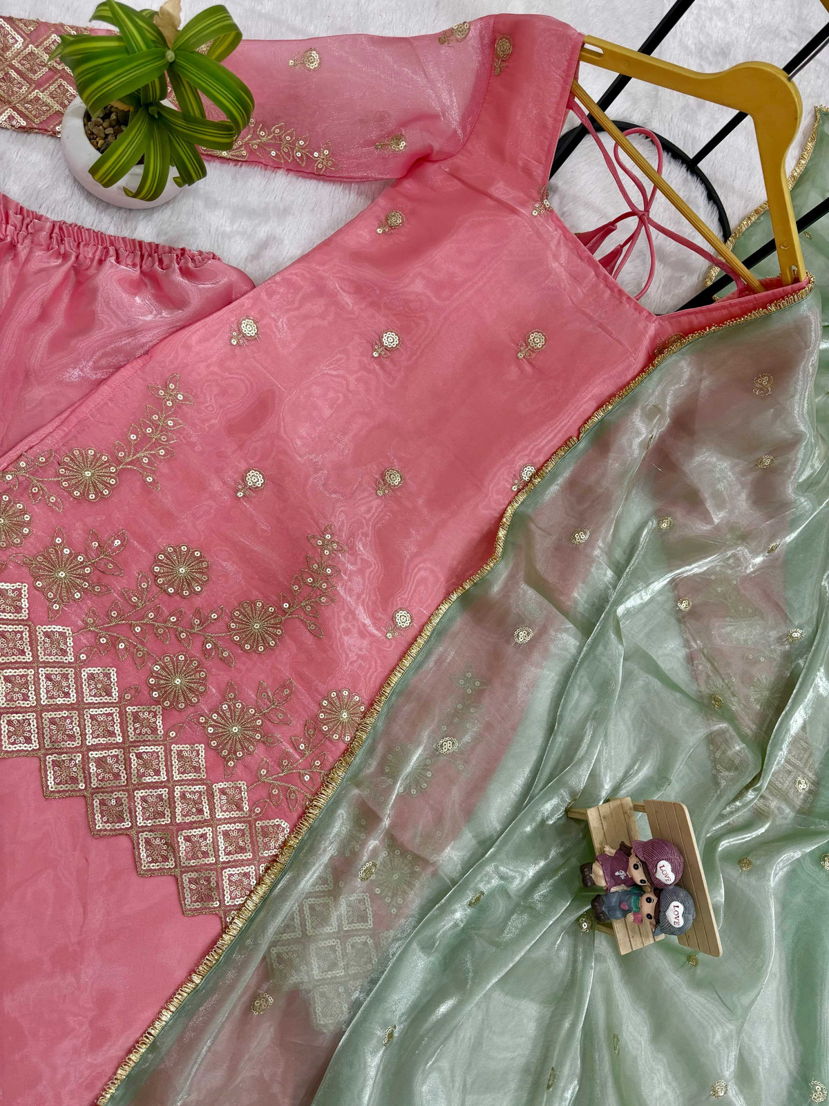 Satin Designer Kurti