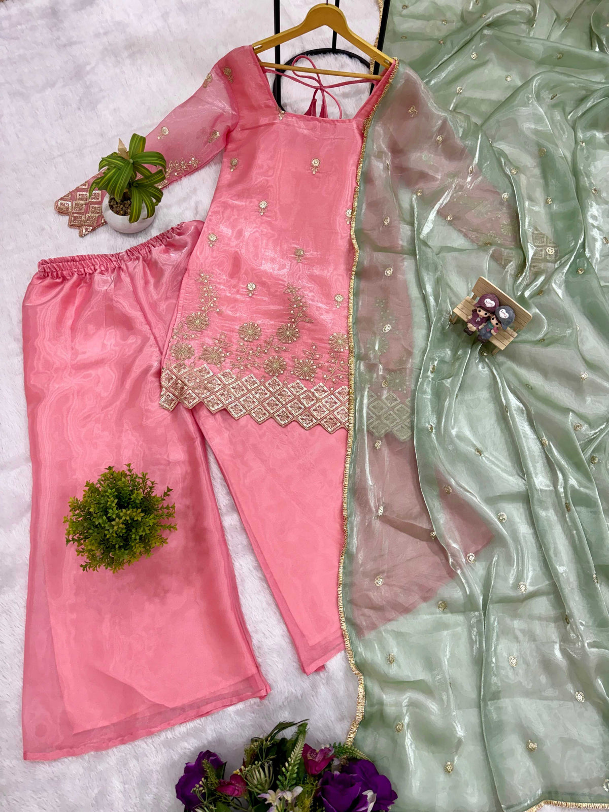 Satin Designer Kurti