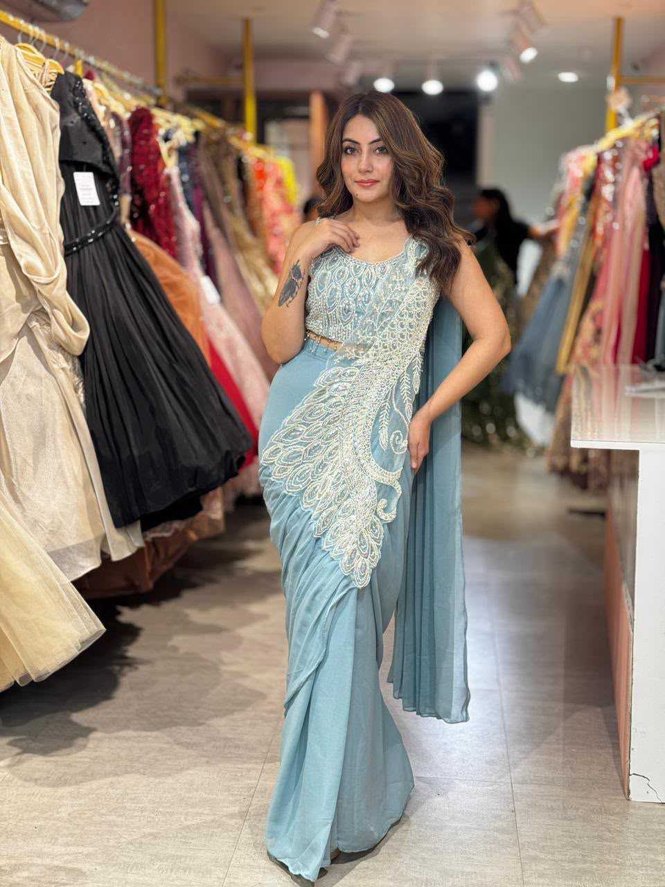 Rangoli Silk Ready To Wear Saree