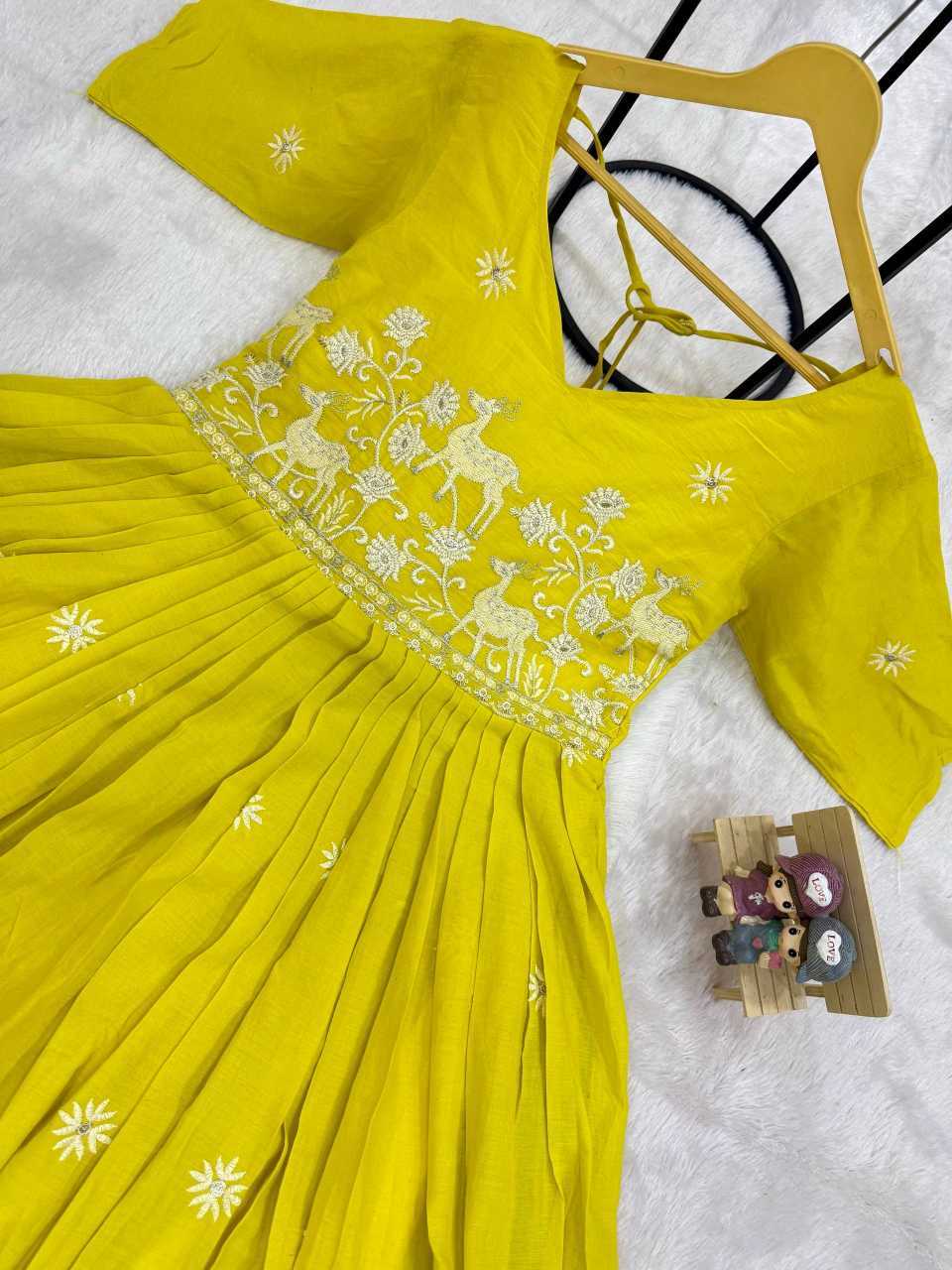 Pure Cotton Embroidered Gown