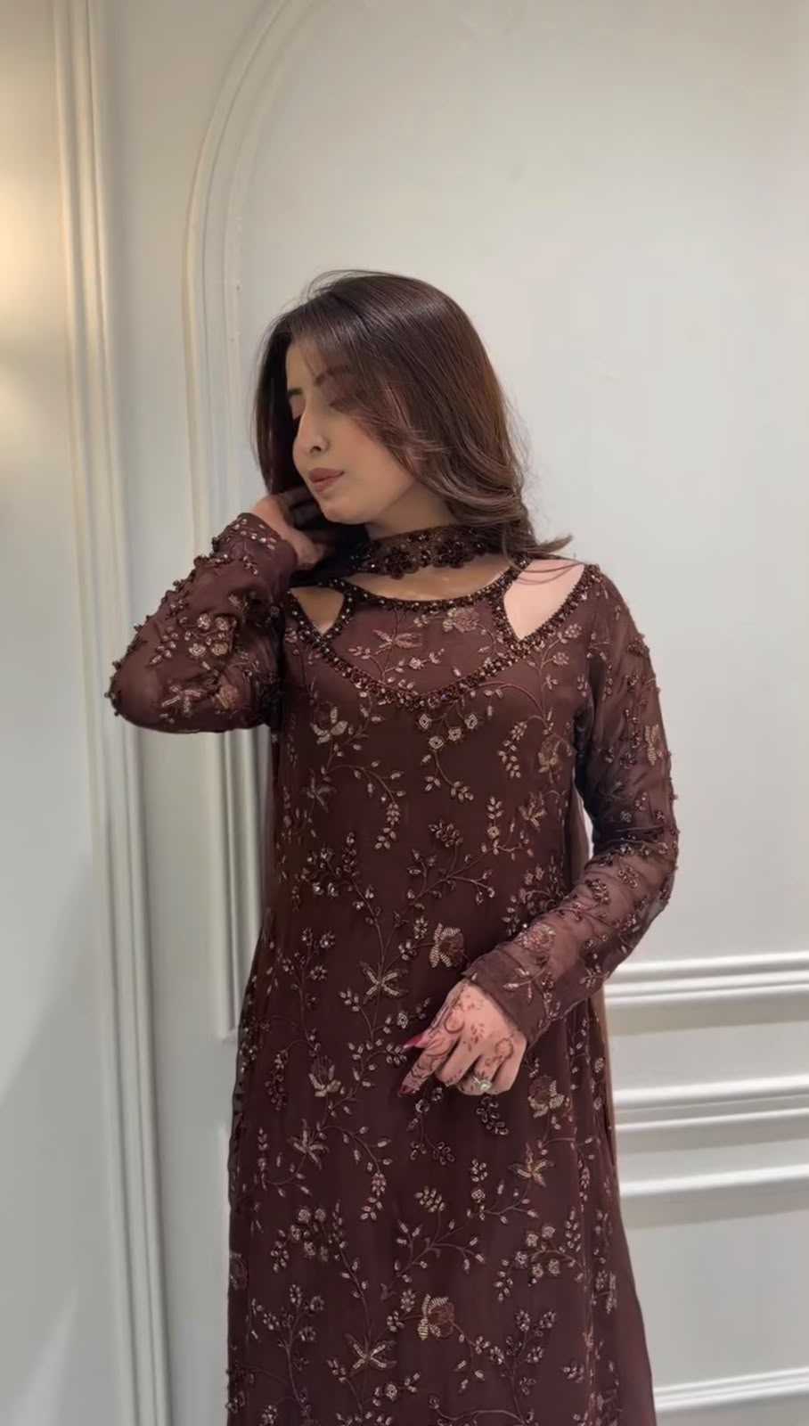 Faux Georgette Festive Kurti