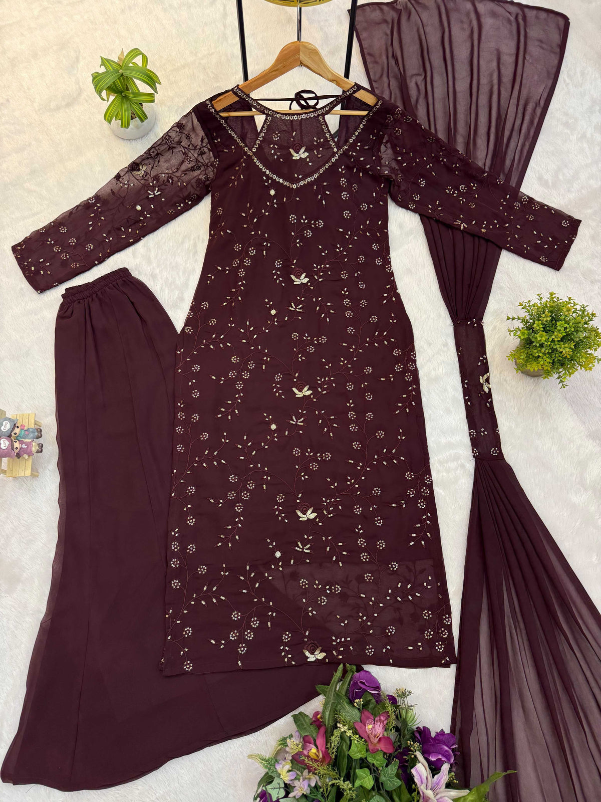 Faux Georgette Kurti 1203
