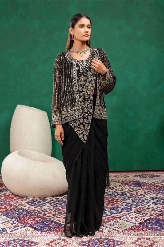 Faux Georgette Saree