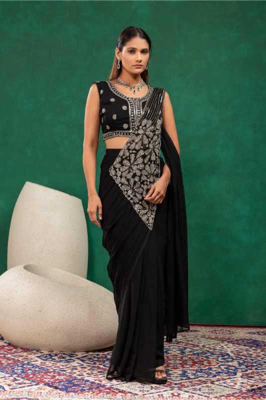 Faux Georgette Saree