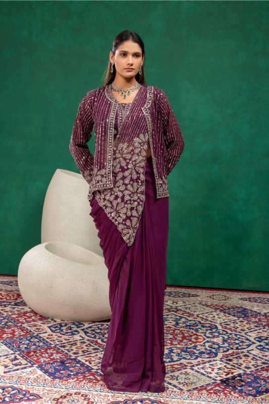 Faux Georgette Saree