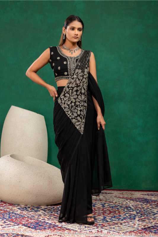 Faux Georgette Saree