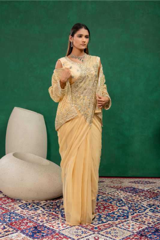 Faux Georgette Saree