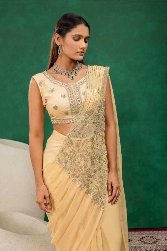 Faux Georgette Saree