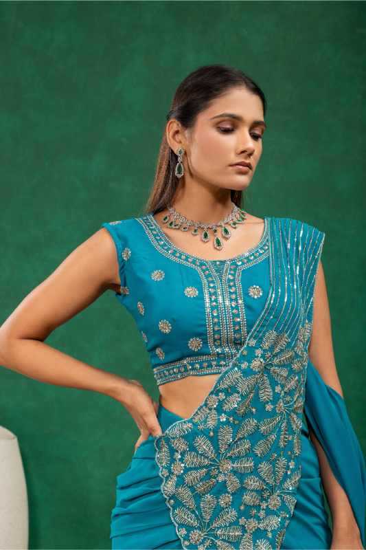 Faux Georgette Saree