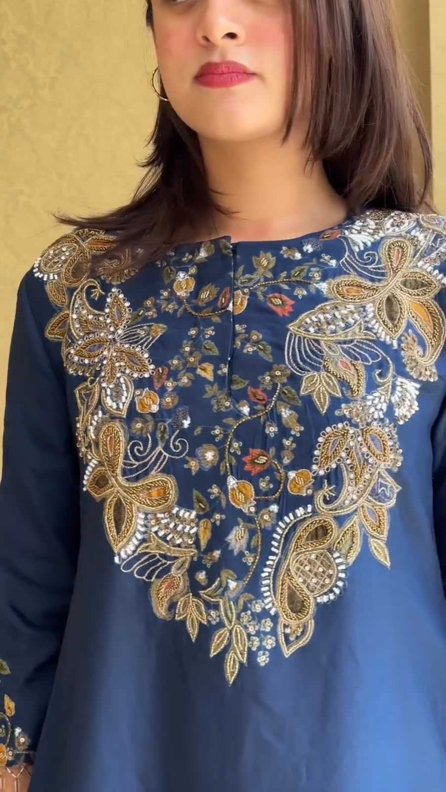 Crepe Designer Kurti
