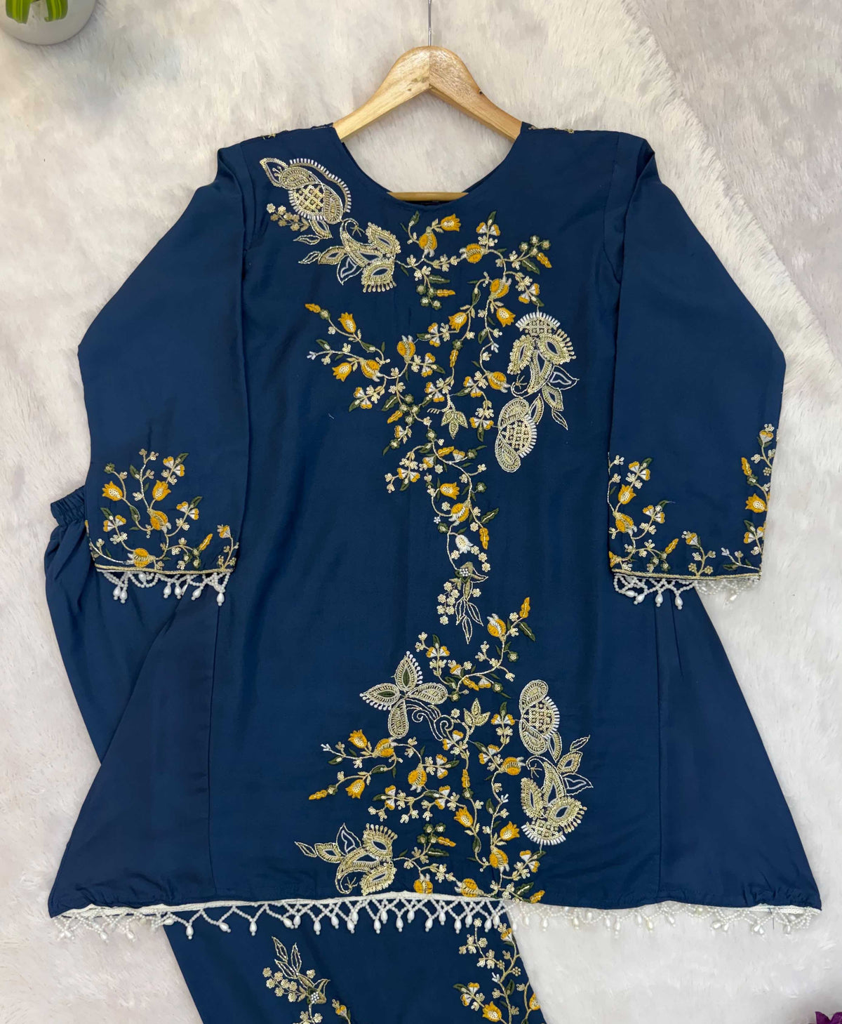 Crepe Designer Kurti