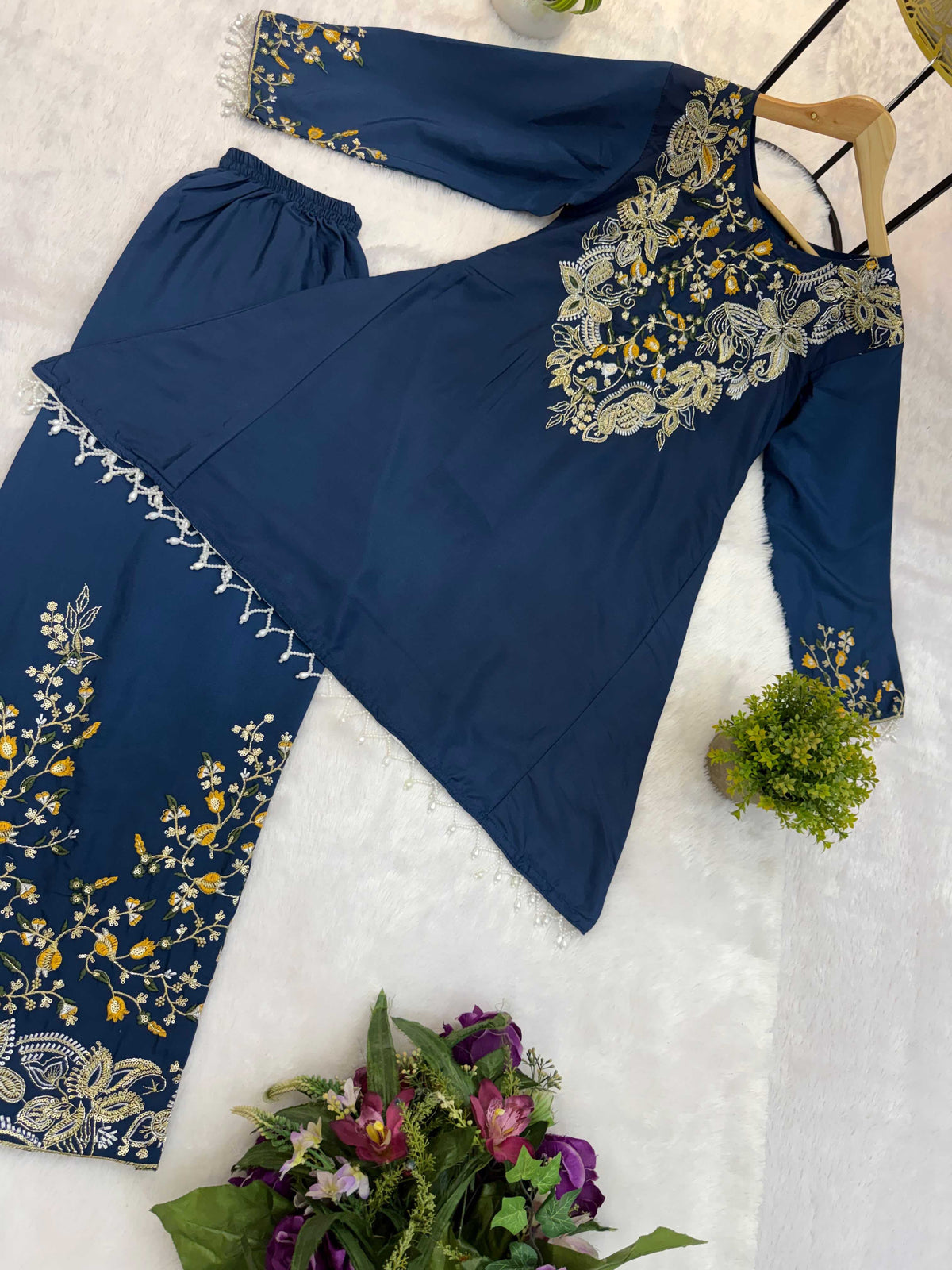 Crepe Designer Kurti