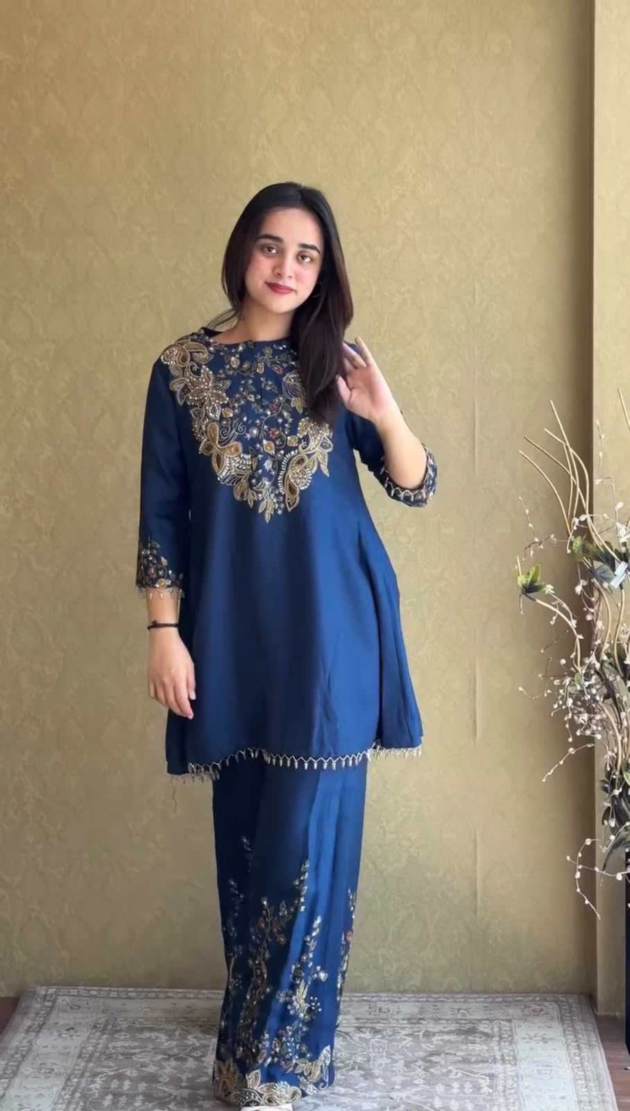 Crepe Designer Kurti