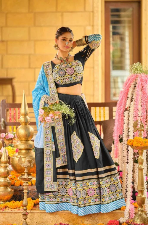 Rayon Printed Lehenga 16
