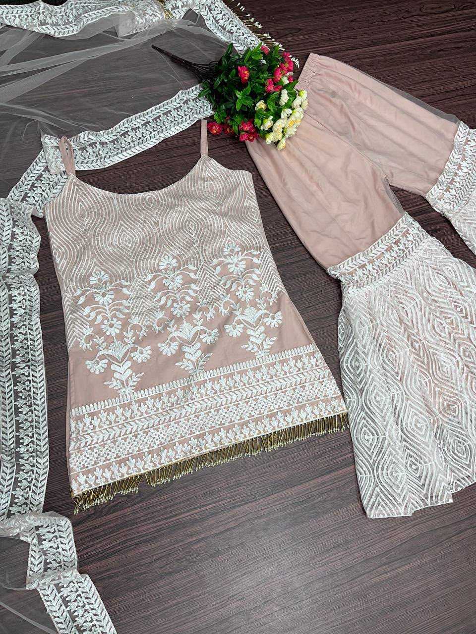 Soft Net Cotton Suit