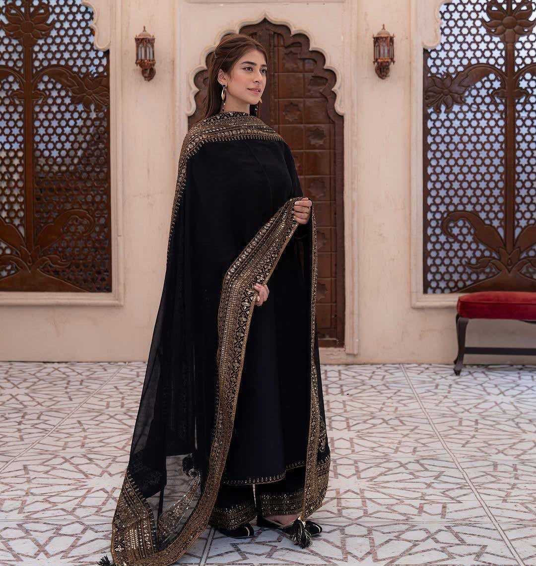 Heavy Roman Silk Embroidery Suit in Wine