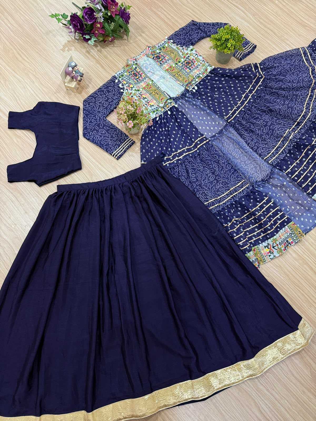 Chinon Printed Lehenga