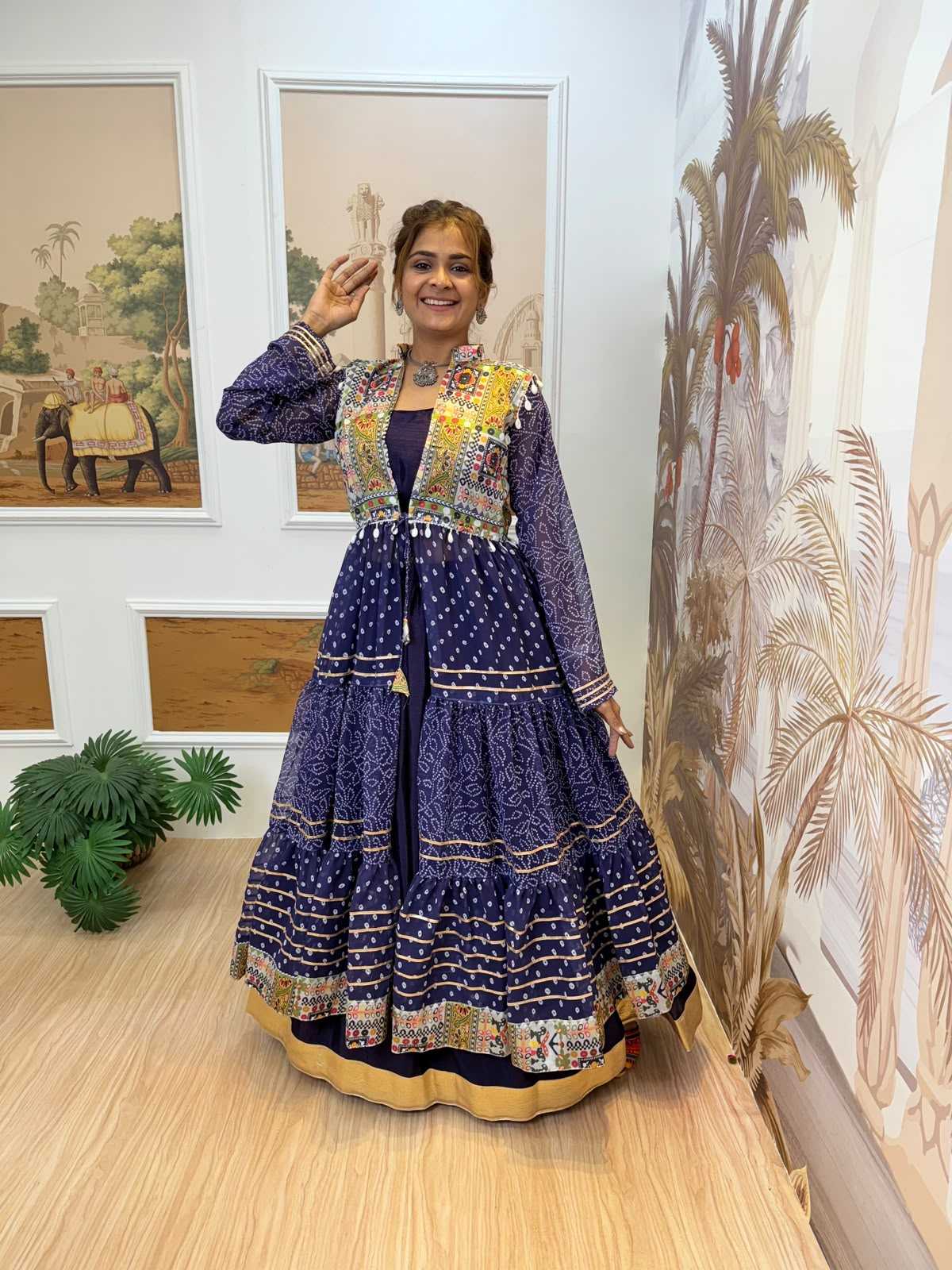 Chinon Printed Lehenga