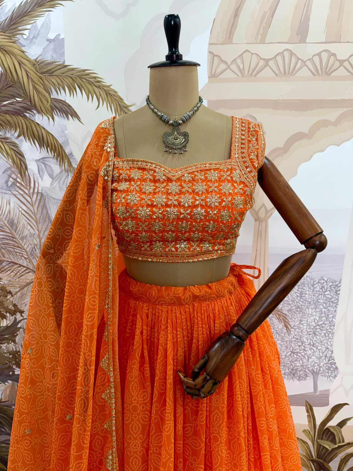 Faux Georgette Designer Lehenga in Blue