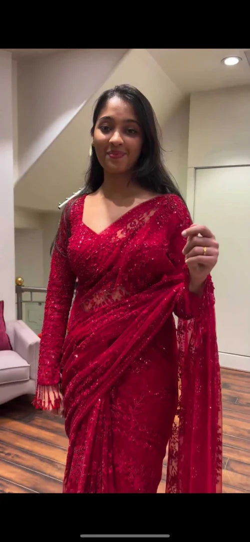 Faux Georgette Fancy Saree