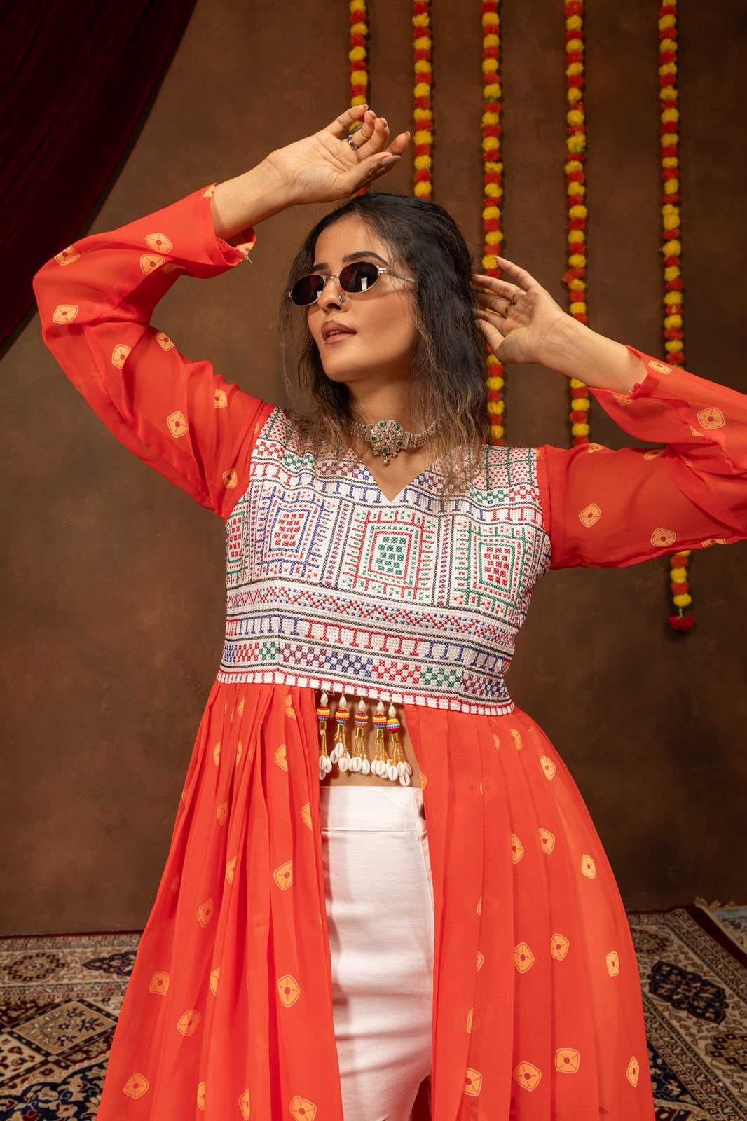 Faux Georgette Embroidery Suit