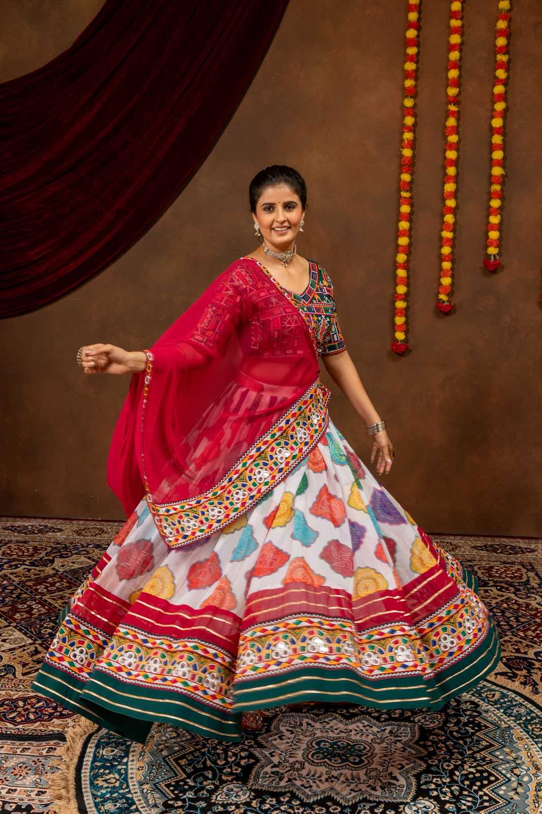 Faux Georgette Celebrity Lehenga