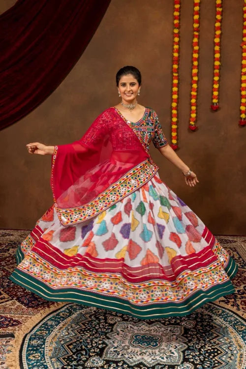 Faux Georgette Fancy Lehenga