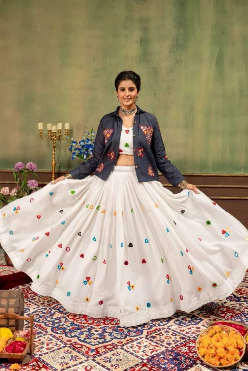 Reyon Cotton Designer Lehenga