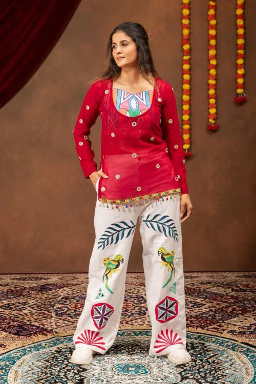 Faux Georgette Short Kurti