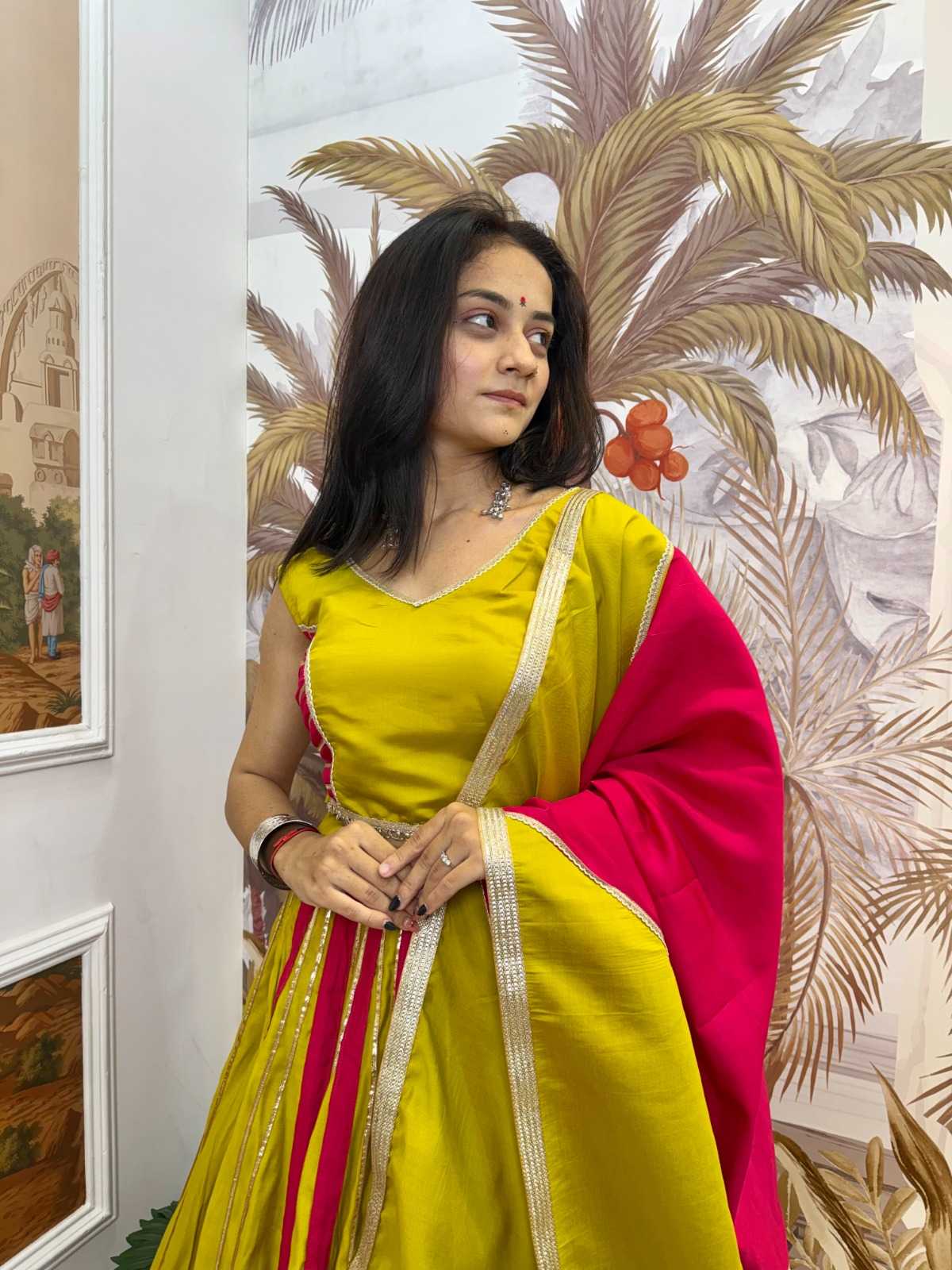 Heavy Roman Silk Designer Lehenga in Off White
